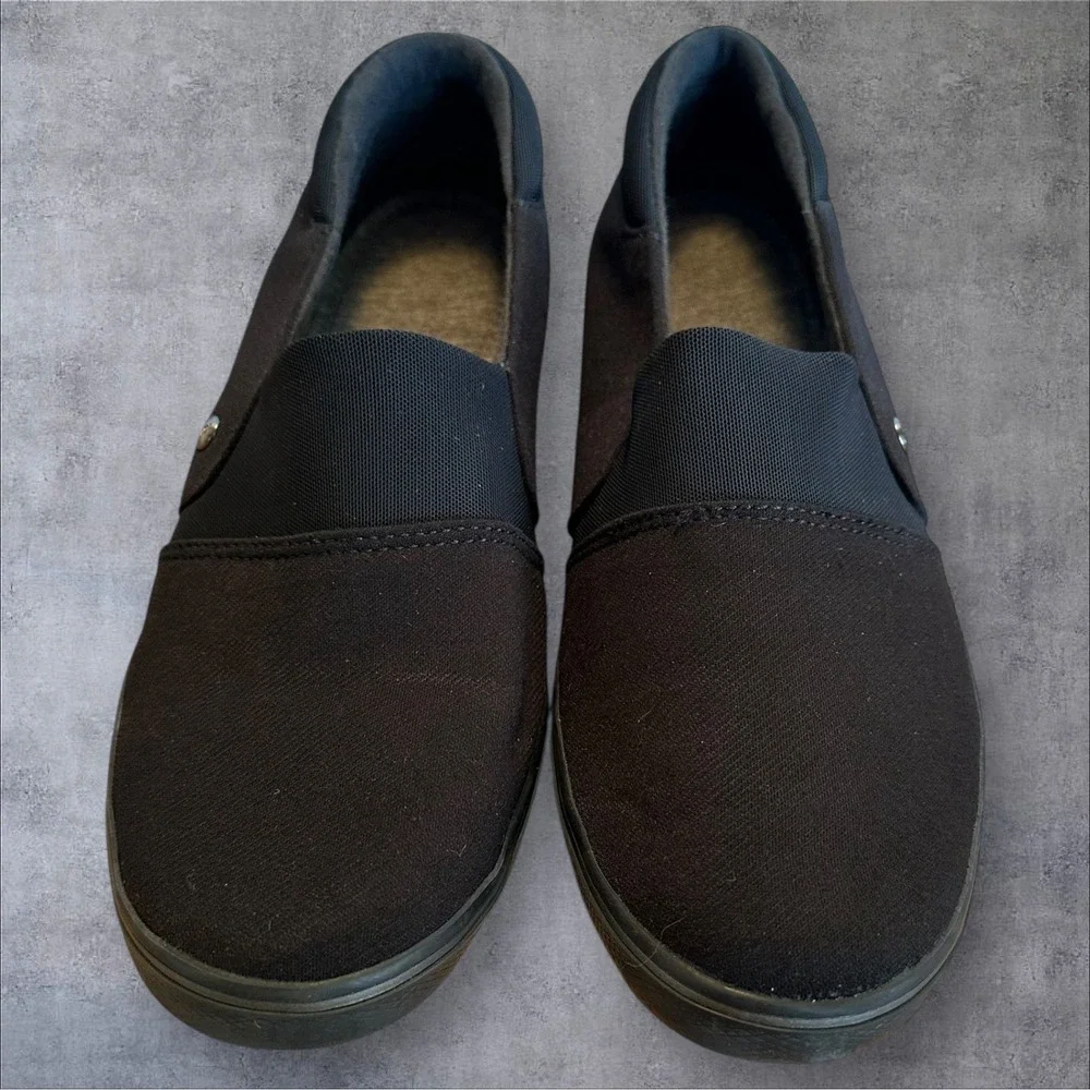 Grasshoppers‎ Shoes Womens 9 M Indie Wedge Slip On Black Fabric Casual